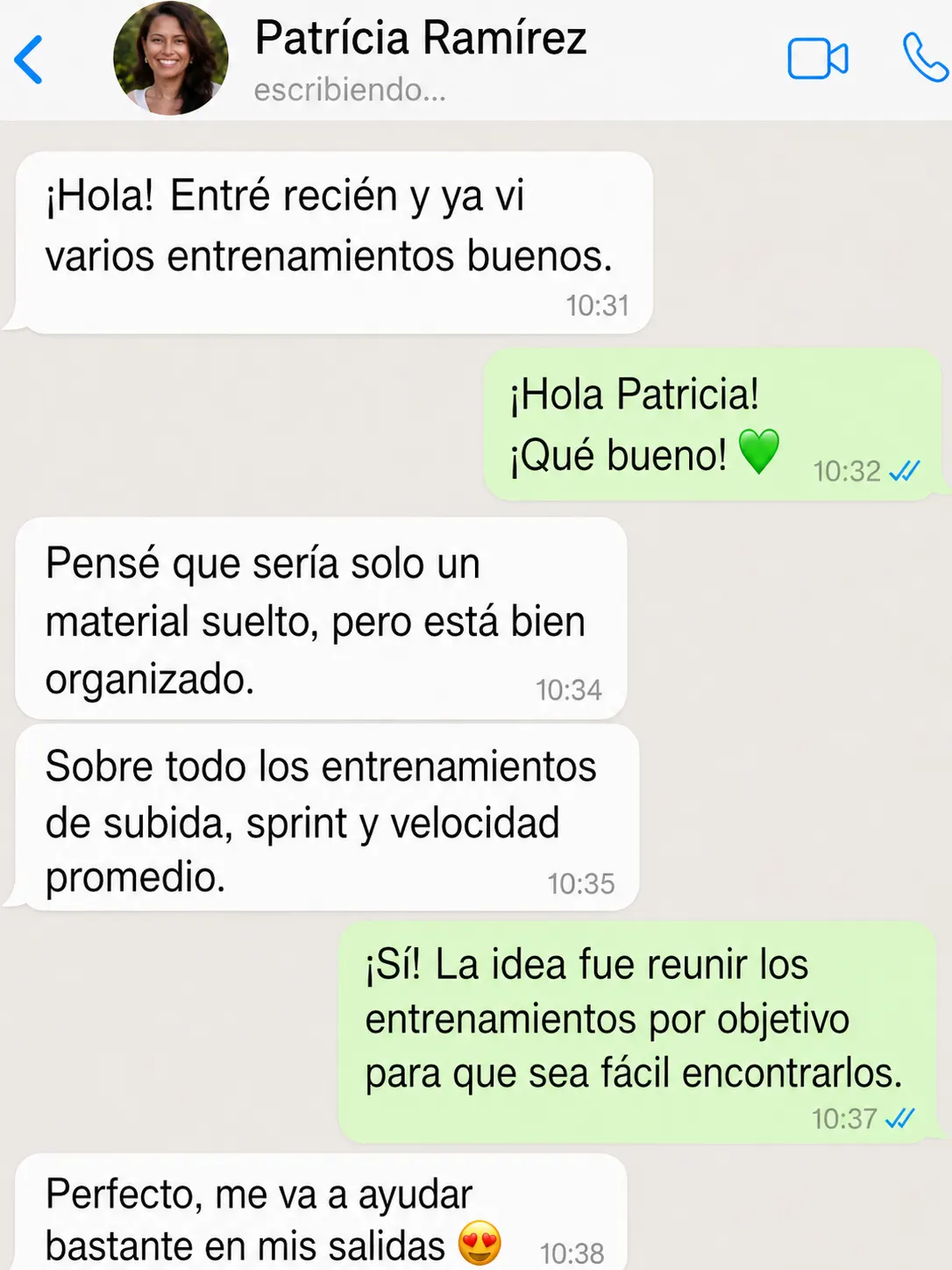 Testimonio 1 - WhatsApp